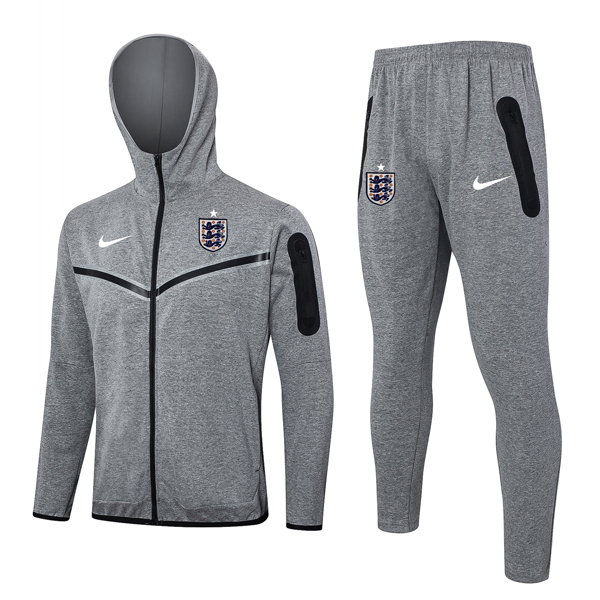 Chandal Con Capucha Inglaterra 2024-2025 Gris 3